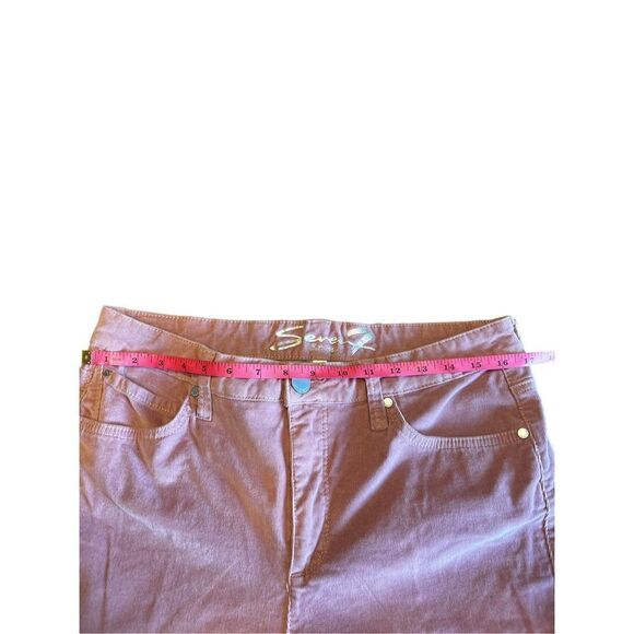 Seven7 corduroy pink rosewood ultra high rise skinny pants size 12 - Picture 5 of 8